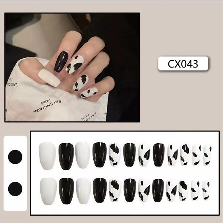 Set 24 móng giả màu siêu dễ thương