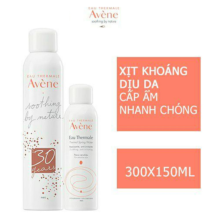 Combo 2 Nước Xịt Khoáng Avene Thermal Spring 300ml + 150ml