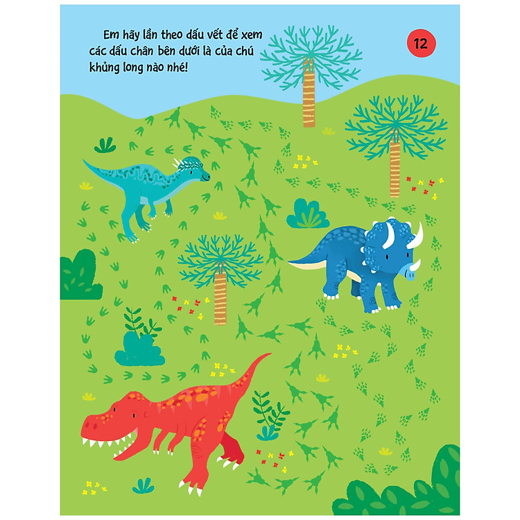 90++ Trò Chơi Phát Triển Chỉ Số IQ Cho Bé - Các Loài Khủng Long - Ảnh 3