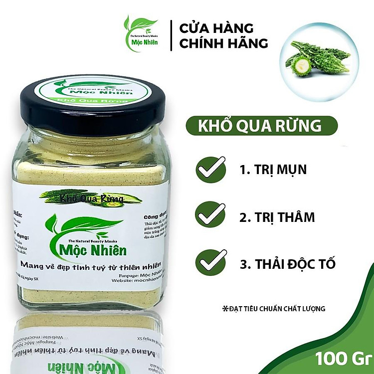100Gr Bột khổ qua rừng Mộc Nhiên 100% nguyên chất (100g)
