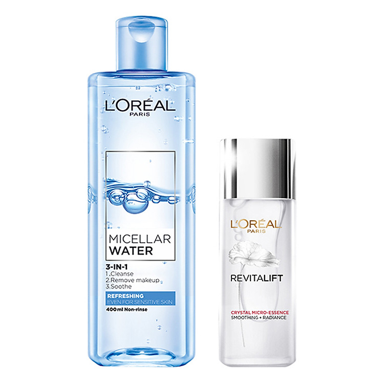 Bộ Dưỡng Da Pha Lê Tươi Mát L'Oreal Paris Crystal Micro Essence