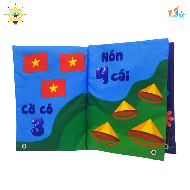 Sách vải bé tập đếm KITE 2325A103 Chính hãng Tiết kiệm - Hình ảnh 4