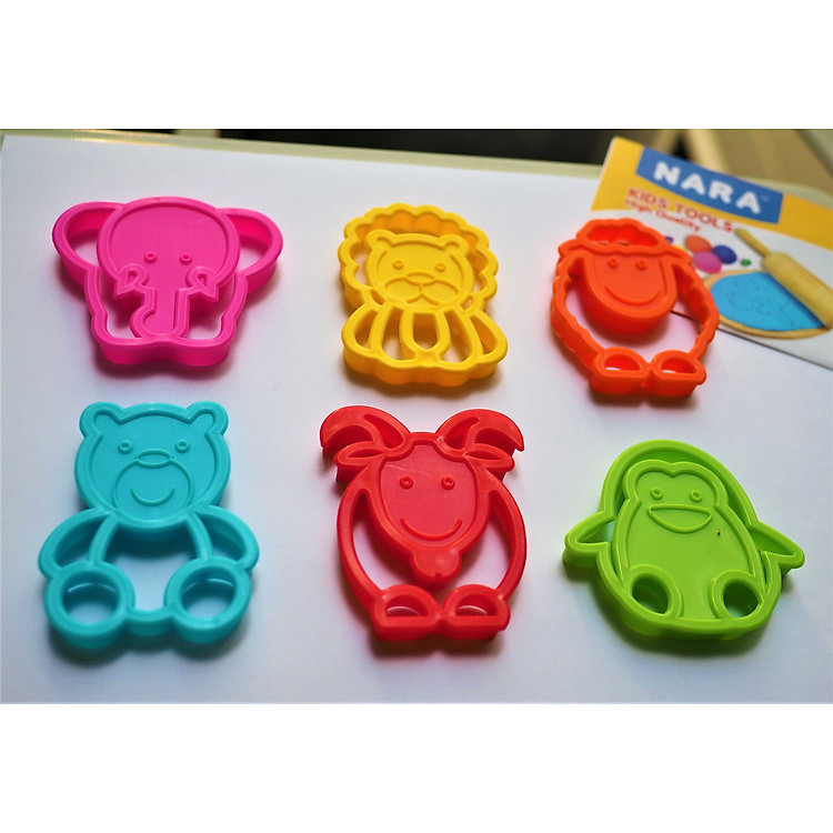 Bộ 6 Khuôn Nặn Động Vật Ngộ Nghĩnh Chính hãng Tiết kiệm - Hình ảnh 3