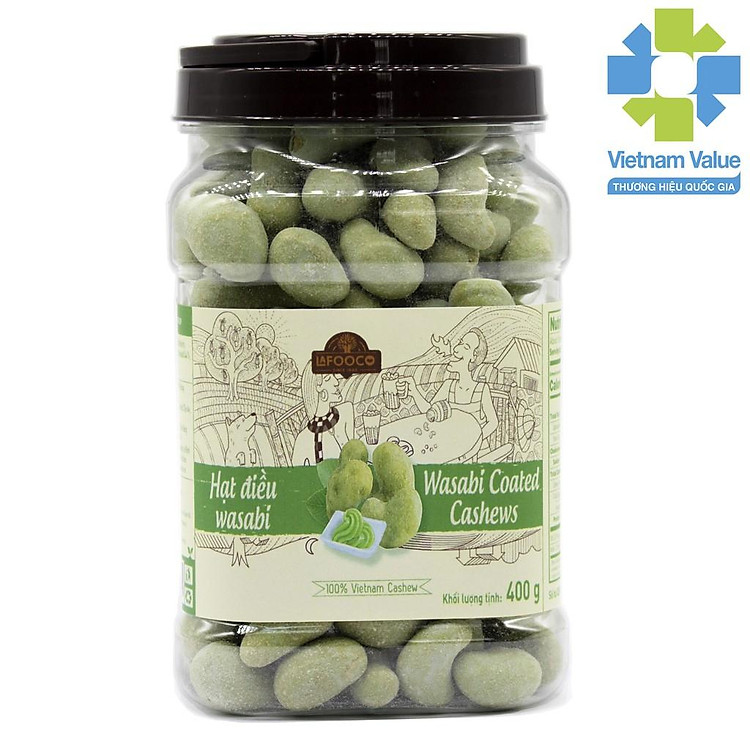 Hạt điều Wasabi hủ 400g LAFOOCO
