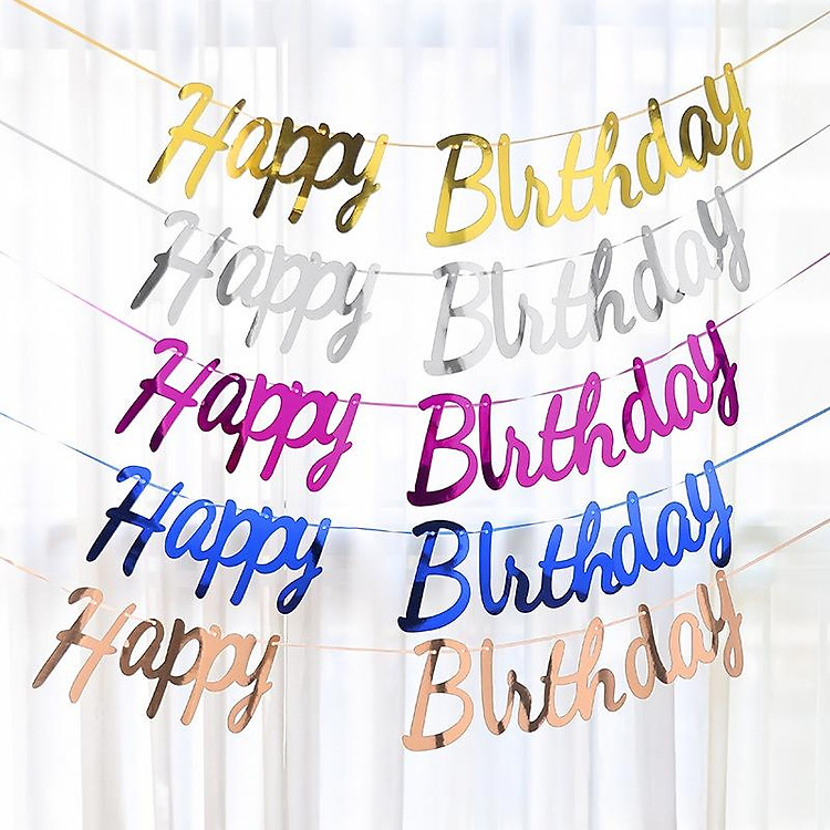 Cờ Giấy Treo Trang Trí Tiệc Sinh Nhật 20*26cm