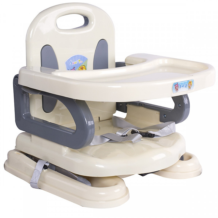 Ghế ăn dặm nâng hạ chiều cao cho bé - Giao màu ngẫu nhiên + tặng khăn lau Cotton xuất khẩu Nhật Pháp