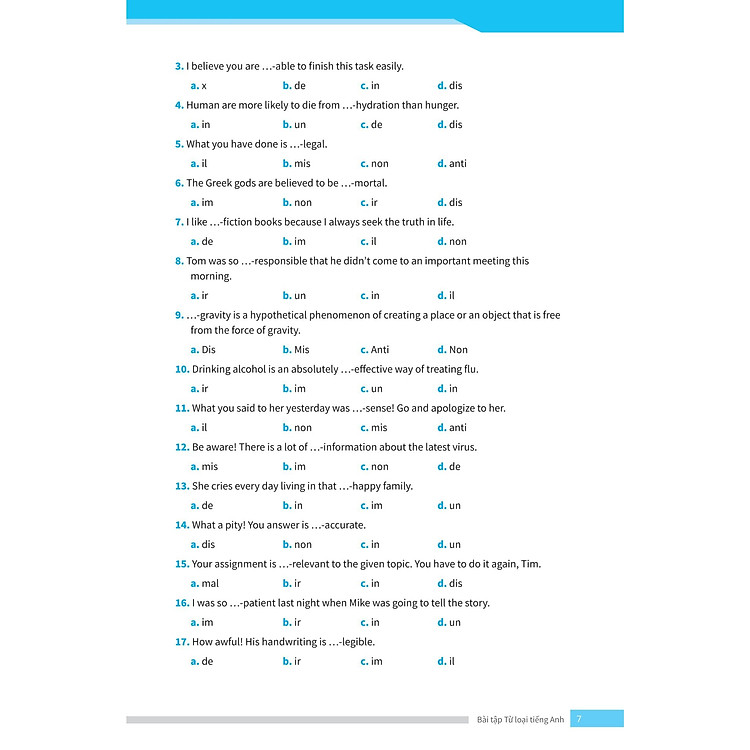 Bài Tập Từ Loại Tiếng Anh - Ôn Thi Vào Lớp 10 Và 10 Chuyên - Ảnh 7