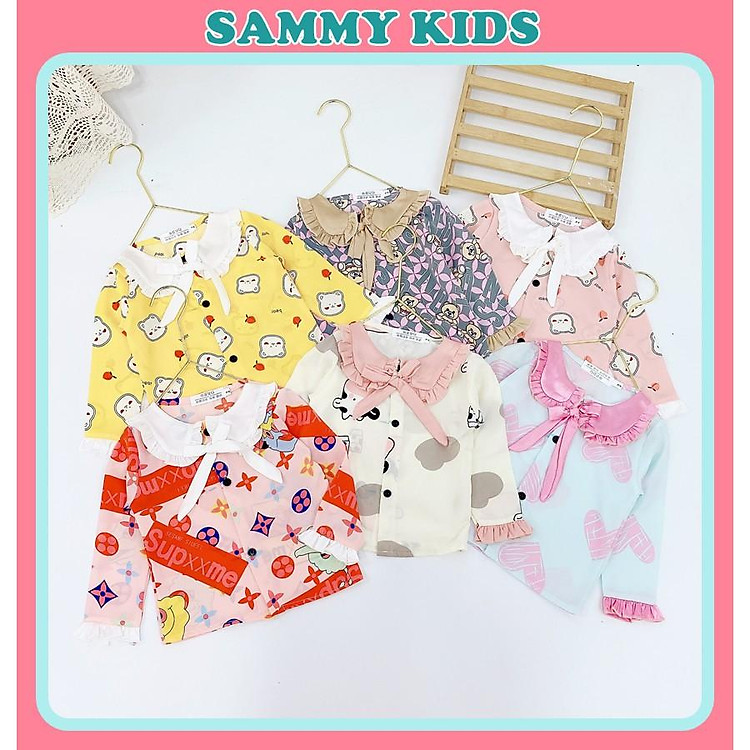 Bộ pijama cho bé, Bộ đồ dài tay cho bé trai bé gái SAMMY KIDS BG66