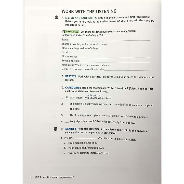 Q: Skills For Success: Level 3: Listening And Speaking Student Book With iQ Online Practice - 3rd Edition - Ảnh 5