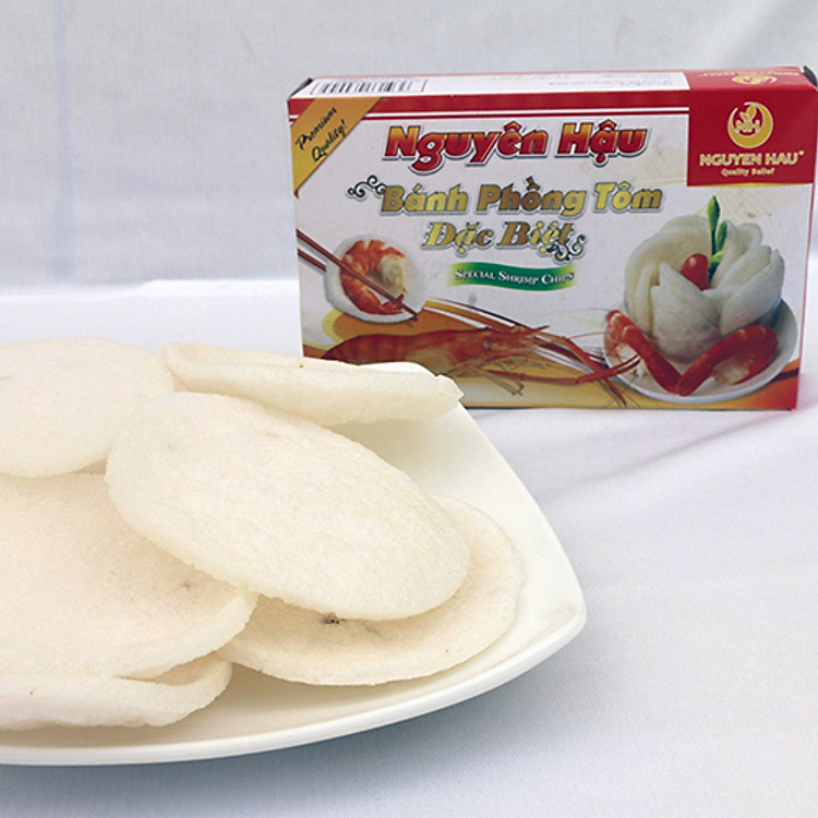 Bánh phồng tôm Sa Đéc đặc biệt Nguyên Hậu Hộp 170g (Hộp)