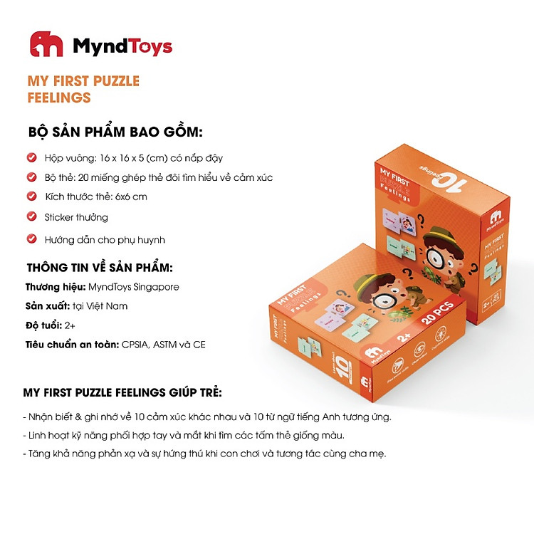 Chọn mua tại Shopee: Đồ Chơi Xếp Hình MyndToys - Cảm Xúc - Giá tốt nhất tại Mall Shop