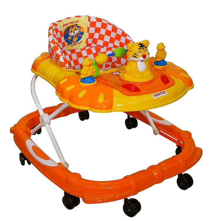 Xe Tập Đi Nhựa Chợ Lớn L4 Con Hổ (Có nhạc) - Dành Cho Bé Từ 6 - 12 Tháng - M1637B-XTĐ - Giao màu ngẫu nhiên