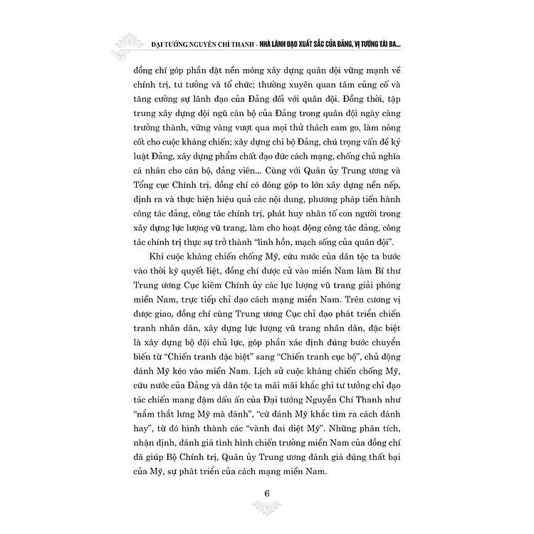 Đại tướng Nguyễn Chí Thanh - Nhà Lãnh Đạo Xuất Sắc Của Đảng, Vị Tướng Tài Ba Của Quân Đội Nhân Dân Việt Nam (bản in 2024) - Ảnh 4