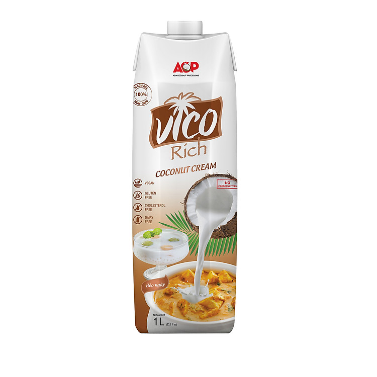 HỘP NƯỚC CỐT DỪA BÉO NGẬY VICO RICH 1L