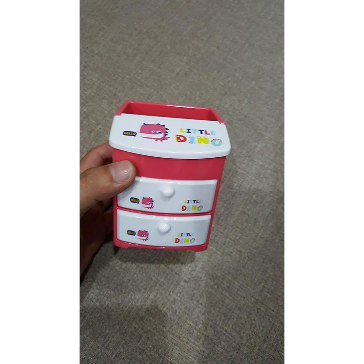 Khay Để Bút Deli 9136 - Màu Hồng Đậm - Ảnh 2