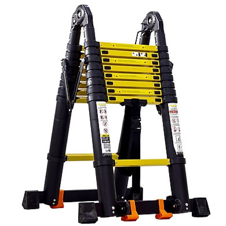 Thang nhôm rút đôi chữ A 2m5 cao cấp