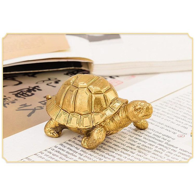 Tượng linh vật rùa kim quy bằng đồng thau phong thủy Hồng Thắng