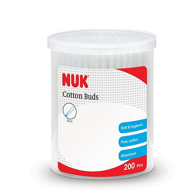 Tăm Bông Cotton NUK Slim 200 Cây Chính hãng Giá rẻ