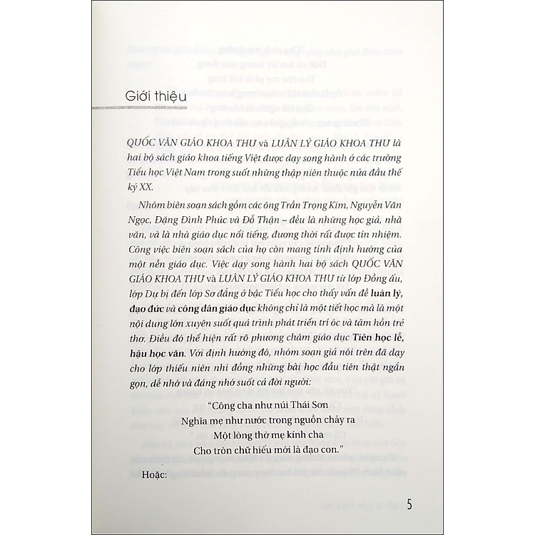 Luân Lý Giáo Khoa Thư (Tái Bản) - Ảnh 2