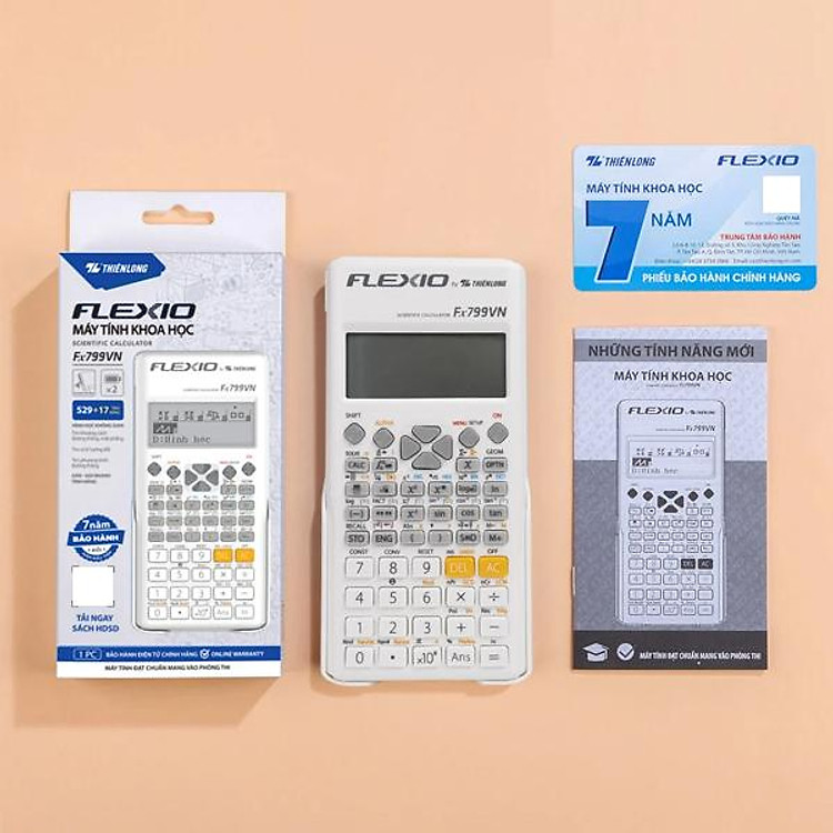 Máy Tính Khoa Học Flexio - Thiên Long Fx799VN (Màu Trắng) - Ảnh 2