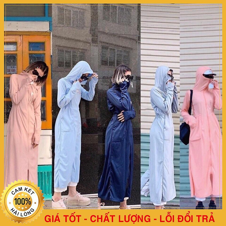 Áo Chống Nắng Nữ Toàn Thân Chất Cotton Thông Hơi Siêu Mịn Và Mát - Chất Thông Hơi Chống UV (Ảnh thật 100%)