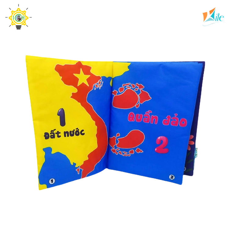 Sách vải bé tập đếm KITE 2325A103 Chính hãng Tiết kiệm - Hình ảnh 3
