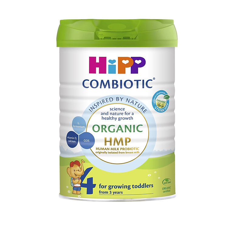 Sữa bột công thức HiPP 4 Organic Combiotic 800g cho bé từ 3 tuổi