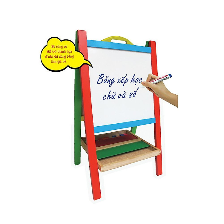 Đồ chơi gỗ Bảng xếp học chữ số Chính hãng Tiết kiệm - Hình ảnh 2