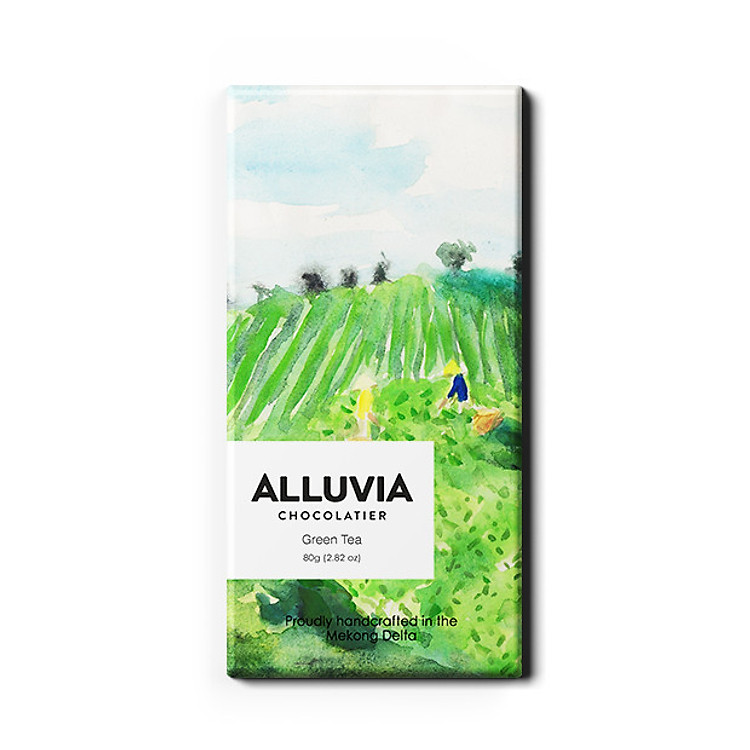 Socola ALLUVIA Trắng Trà Xanh | Green Tea Chocolate ALLUVIA