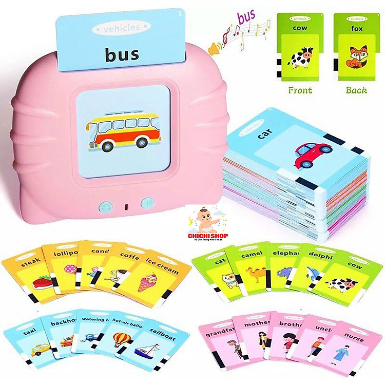 Đồ Chơi Máy Đọc Thẻ Song Ngữ Cho Bé Chính hãng Ưu đãi - Hình ảnh 3