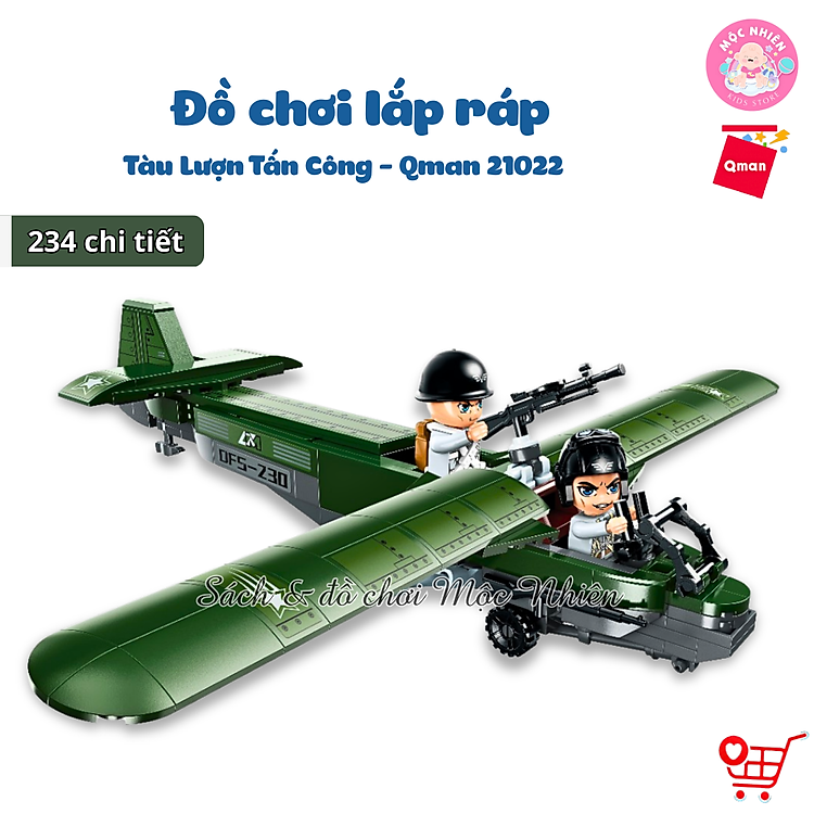 Mua tại Lazada: Đồ chơi xếp hình Qman 21022 - Tàu Lượn Chính hãng Giá rẻ