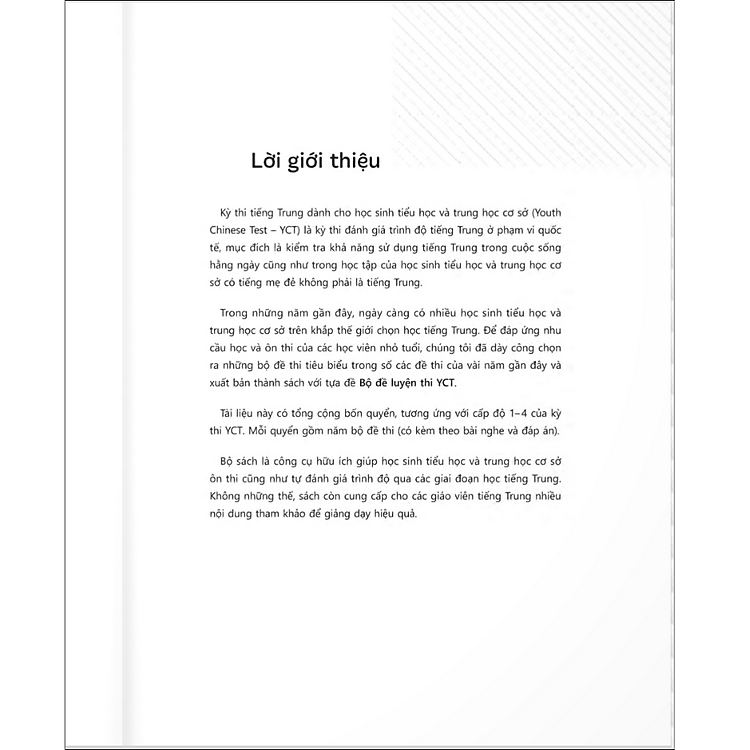 Bộ Đề Luyện Thi YCT - Cấp Độ 4 - Ảnh 2