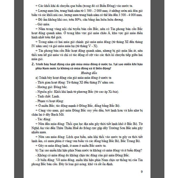 Câu hỏi & bài tập bồi dưỡng học sinh giỏi địa lí 12 - Ảnh 7