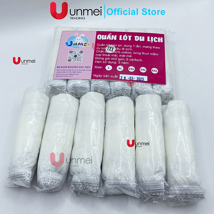 Set 6 Quần Lót Giấy UNMEI Dành Cho Nữ Chính hãng Giá rẻ - Hình ảnh 3