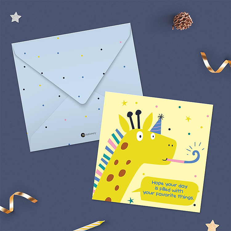 Thiệp Chúc Mừng Sinh Nhật SDstationery SAFARI (4 chiếc) - Ảnh 3