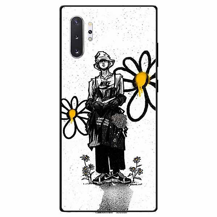 Ốp lưng in cho Samsung Note 10 Plus Mẫu Chàng Trai Hoa Cúc