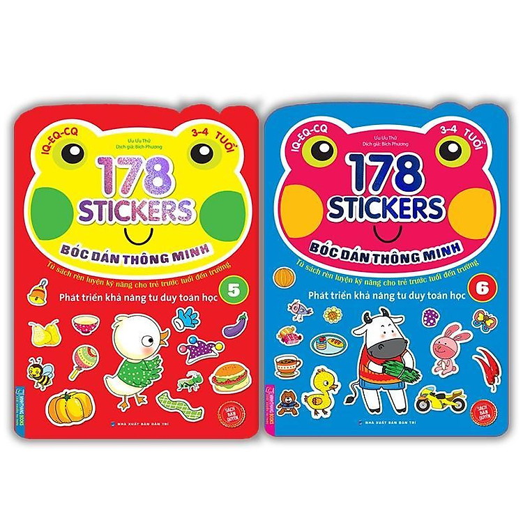 Bóc Dán Hình Thông Minh Cho Bé 3 – 4 Tuổi – 178 Sticker – Quyển 5 + 6