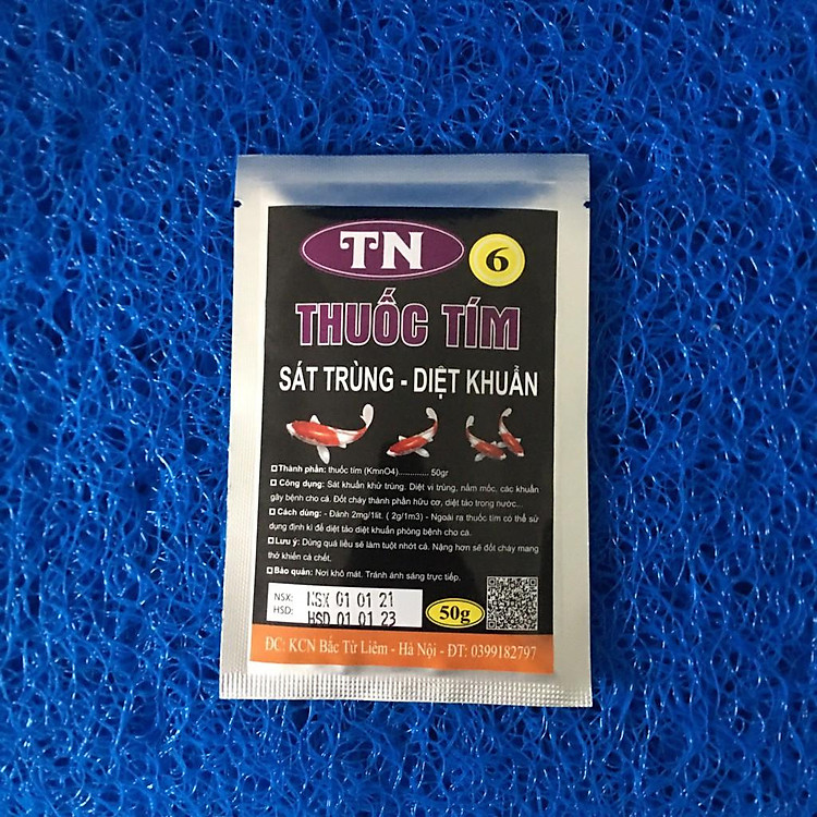 Thuốc tím (KMNO4) Sát Trùng-Diệt Khuẩn Cho Cá Cảnh