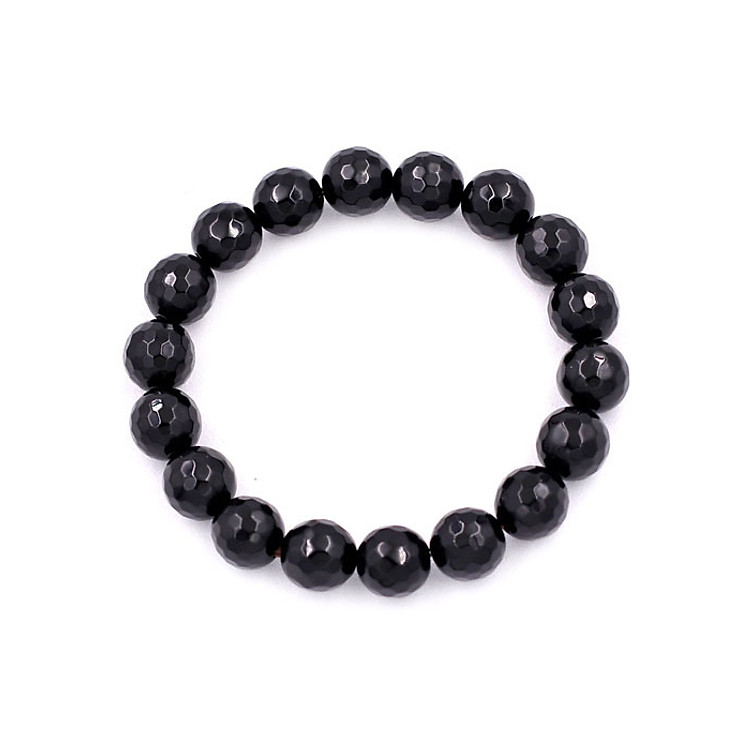 Chuỗi đeo tay Thạch Anh Đen Cắt Giác 10 ly - hợp mệnh Mộc, mệnh Thủy