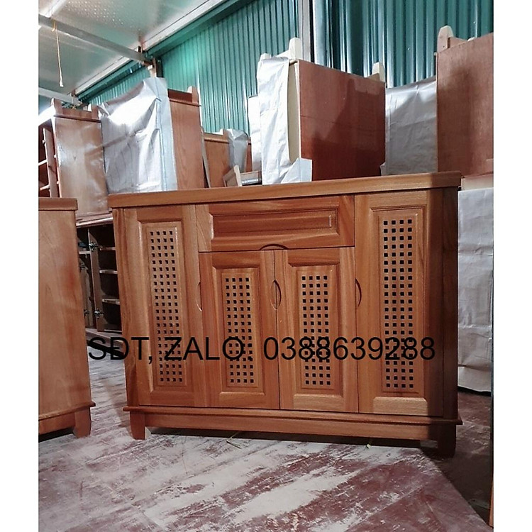 Tủ giày gỗ xoan đào giá thật