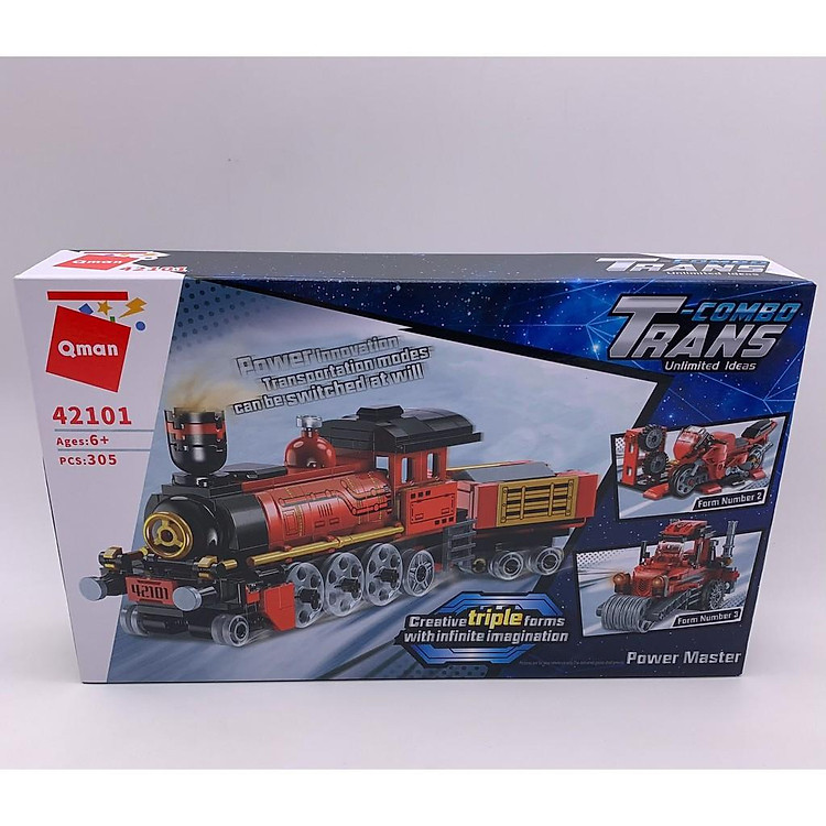 Mua Đồ chơi xếp hình tàu hỏa Qman 42101 Chính hãng Giá rẻ - Hình ảnh 3