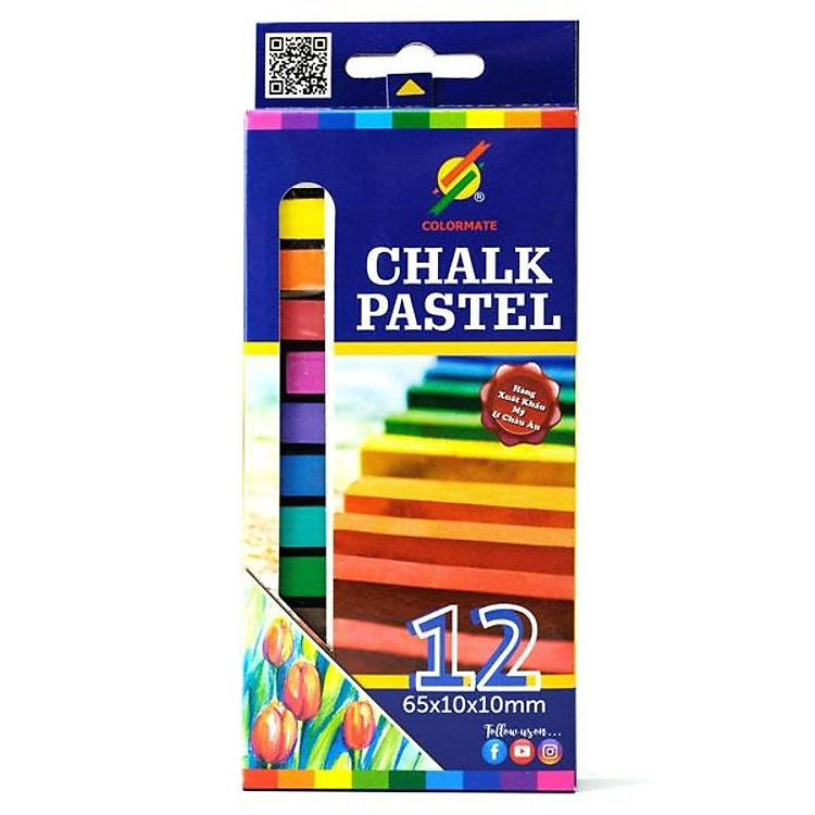 Hộp Giấy 12 Cây Phấn Màu