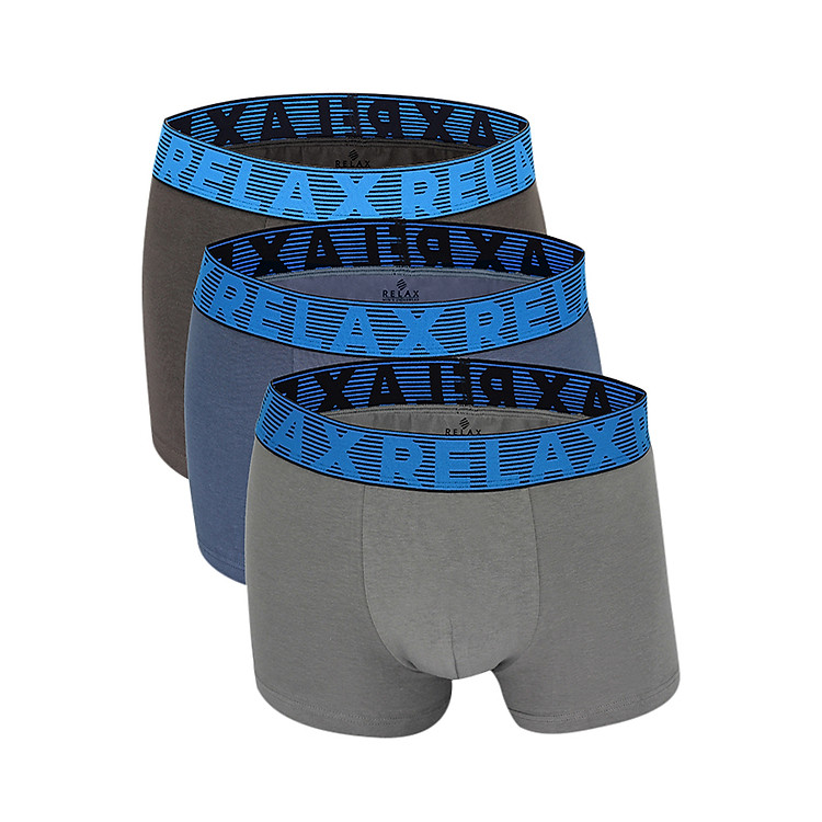 Combo 3 Quần Boxer Nam Thun Giãn 4 Chiều Relax 3RLTK046