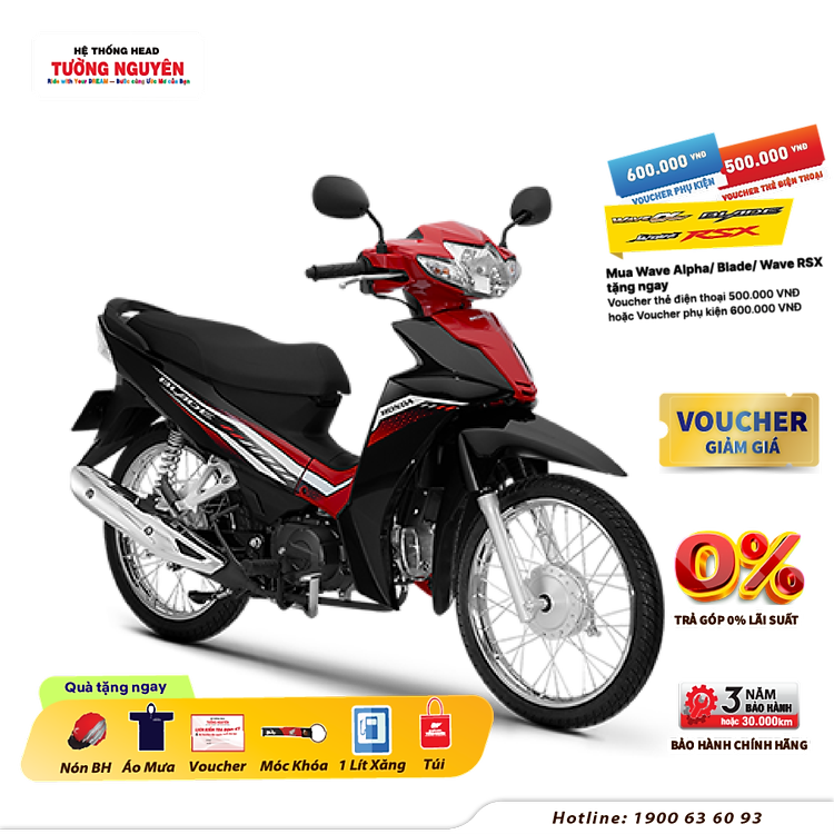 Xe máy Honda BLADE phiên bản Tiêu Chuẩn 2024