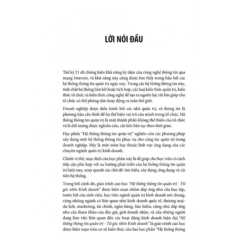Giáo Trình Cao Học Hệ Thống Thông Tin Quản Trị - Từ Góc Nhìn Kinh Doanh - Ảnh 5