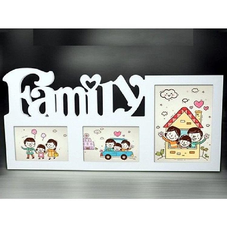 Khung ảnh family 3 ô