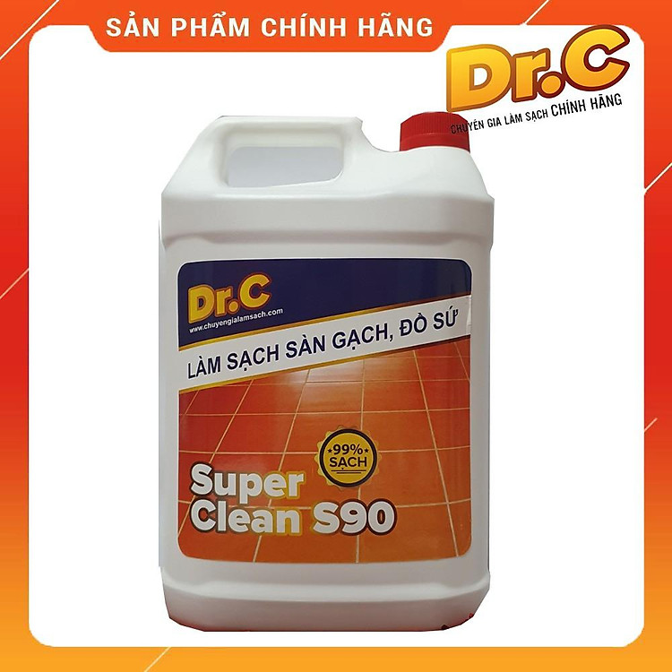Làm sạch sàn gạch, thiết bị men sứ Dr.C CHÍNH HÃNG (chai lớn 5L tiết kiệm)