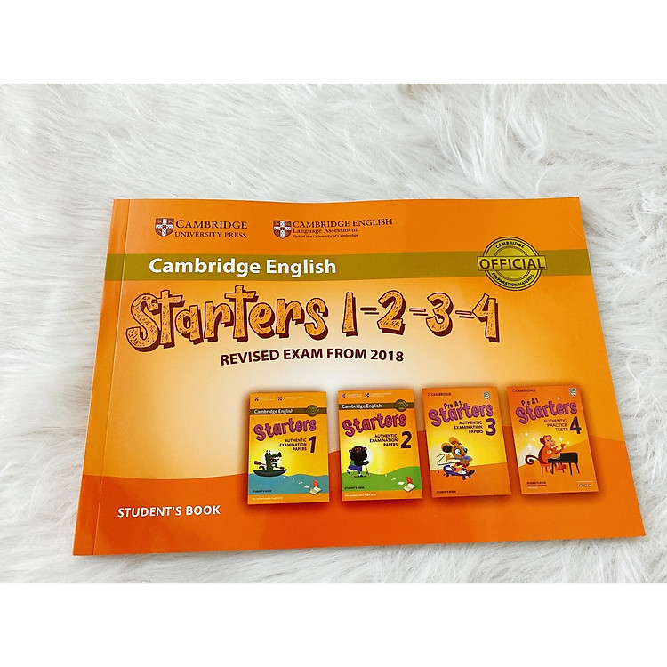 Sách Luyện Thi Cambridge Starters Movers Flyers Gộp 1,2,3,4