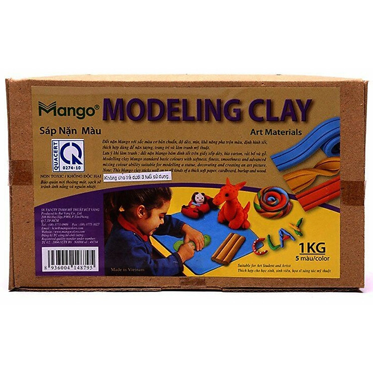 Đất Nặn Mango 5 Màu 1Kg