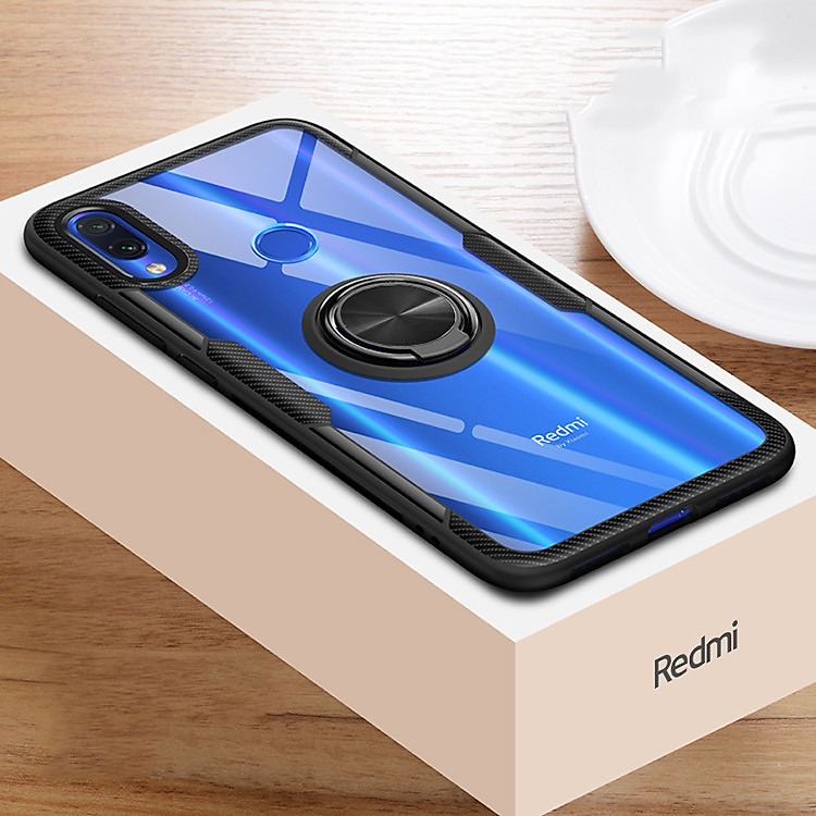 Ốp lưng cho Xiaomi Redmi 7 Trong Suốt Chống Sốc iRing Viền Màu